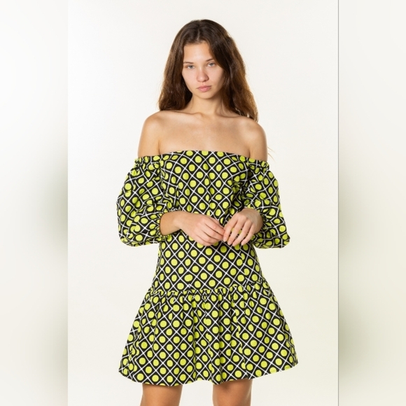 Guess Printed Off-Shoulder Dress - Picture 3 of 7